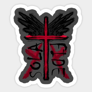 Cross wings Sticker